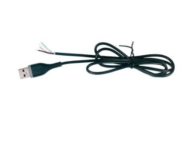 Штепсельная вилка USB 2,0 мужская со сборкой кабеля конца сброса стресса 4pin обнаженной для периферийных устройств компьютера