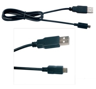 Чернота быстрые поручая 2,0 андроида кабель USB 5 Pin микро-
