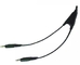 indooroutdoor кабеля 3.5mm стерео затыкает 3 поляка 2 в 1 кабеле катушки весны со снабжением жилищем QD для шнура телефона