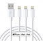 Белый зарядный кабель телефона USB передачи данных MFi