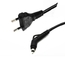 Утверждение Pin INMETRO электрического кабеля электропитания 2 Бразилии со штепсельной вилкой BY2-10 с концом кабеля залуживало